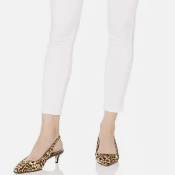 Ella Moss Women's Junior's High Rise Slim Straight Ankle 26" Inseam Jeans White - Picture 4 of 12